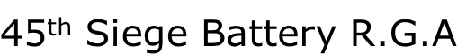 45th Siege Battery R.G.A